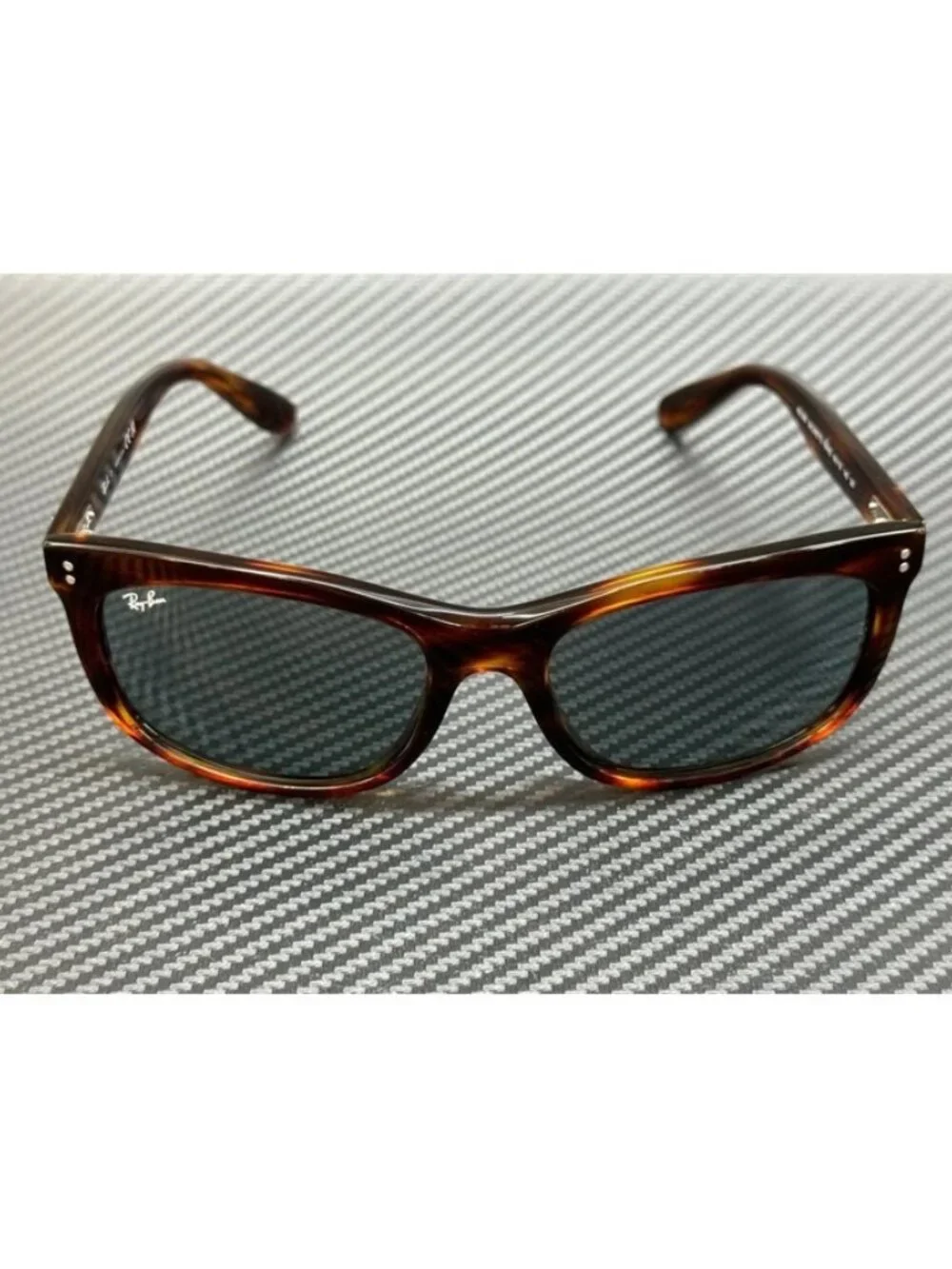New Ray-Ban Men Striped Havana Sunglasses 60-19-145